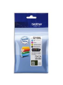 Cartouche jet d'encre Brother LC3219XLVAL, multipack noir et couleurs