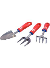 Lot de 3 outils de jardin à main petit modèle