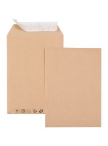 Pochette Kraft auto-adhésives, format 176x250 mm, boîte de 500