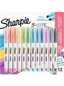 Blister de 12 marqueurs Sharpie Snote assortis