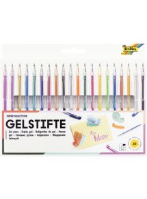 Pochette de 20 stylos gel fantaisie assortis