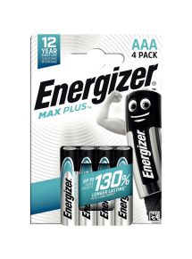 Blister de 4 piles 1.5V Max Plus AAA / LR03