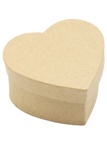 Lot de 10 boîtes forme cœur en carton
