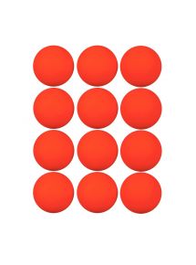 Lot de 12 balles de hockey orange