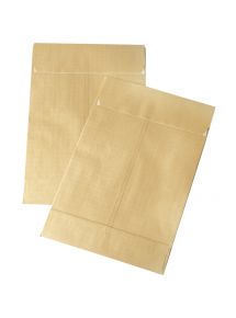 Paquet de 50 pochettes kraft armé 280x375mm soufflet 70mm bande siliconée