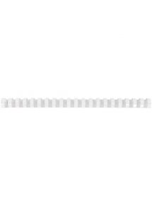 Boîte de 100 peignes à relier en  plastique 19mm blanc 