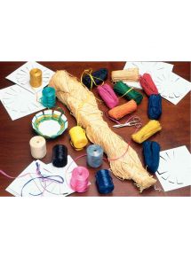 Floche de 1 kg environ de raphia végétal naturel