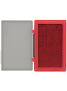 Tampon encreur réencrable, format 10,5x6,5cm, rouge