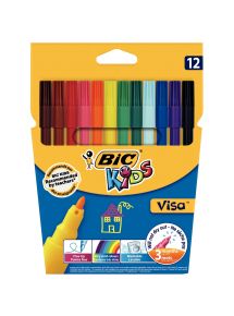 Lot de 25 pochettes de 12 feutres Visa assortis dont 5 gratuites