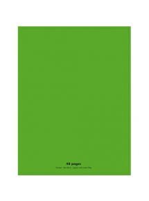 Cahier polypro 24x32cm, 48p, grands carreaux, vert (3792465)