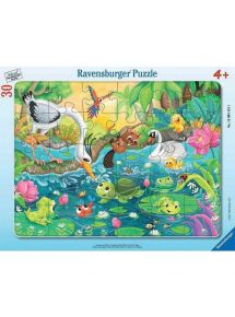 Puzzle à cadre de 30 pièces, un été à l'étang