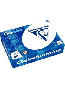 Papier Clairalfa A5 80g, blanc, ramette de 500 feuilles