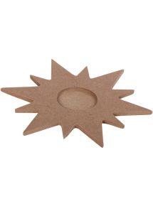 Lot de 10 supports forme étoile pour bougie