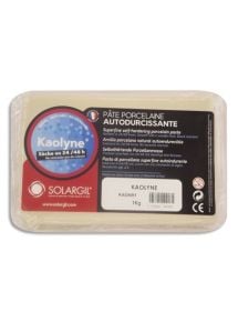 Pate porcelaine autodurcissante Kaolyne blanche, pain de 1kg