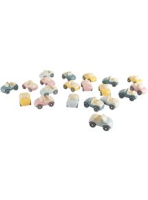 Lot de 20 voitures pastel assorties