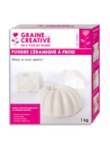 Poudre céramique à froid, aspect porcelaine, boîte de 1kg