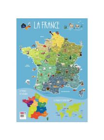 Poster pédagogique, la France