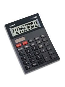 Calculatrice Canon compacte à 12 Chiffres AS-1200, Noir