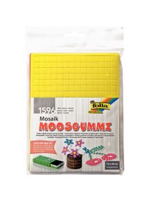 Sac de 6 feuilles mosaïque mousse 15 x 20 cm adhésives