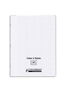 Cahier polypro avec rabat 24x32cm, 96p, petits carreaux carreaux, incolore