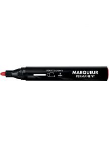 Marqueur permanent pointe ogive rouge