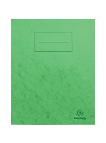 Lot de 10 protège-cahiers grands rabats en carte lustrée, pour format 17x22 cm, vert