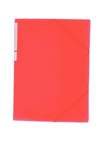 Chemise 3 rabats à élastiques COLOR FRESH en polypropylène, rouge