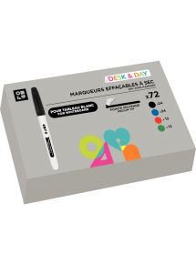 Classpack de 72 feutres Desk and Day pointe moyenne assortis