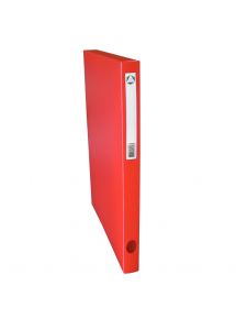 Boite de classement en polypropylène dos 2,5 cm, rouge