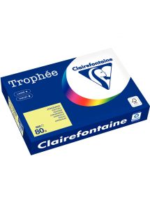 Papier Trophée A4 80g, jaune jonquille, ramette de 500 feuilles 
