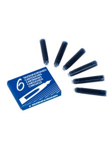 Étui de 6 cartouches internationales bleues
