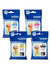 Brother GLACE lot 4 cartouches encre NCMJ haute capacité authentique LC3213VALBP