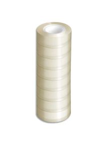 Ruban adhésif transparent 19mmx33m, lot de 8 rouleaux