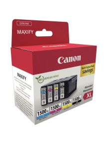Canon 1500XL lot 4 cartouches encre NCMJ haute capacité authentique PGI1500BKCMJ XL