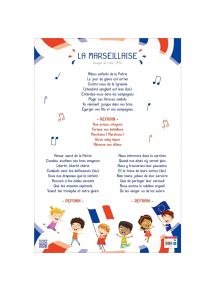 Poster en PVC 76x52cm la Marseillaise