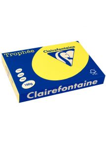 Papier Trophée A3 160g, jaune soleil ramette de 250 feuilles