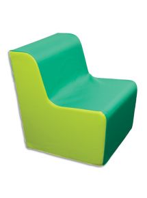 Fauteuil en mousse 55x65x70 cm, vert/ jaune