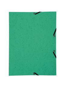 Lot de 10 chemises sans rabat à élastiques en carte lustrée, vert