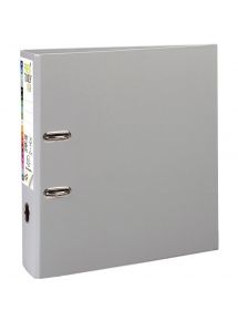 Classeur à levier PREM'TOUCH format A4+, dos 8 cm, gris