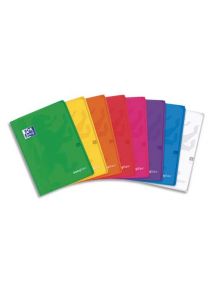 Cahier polypro Easybook Classique 24x32cm, 96p, grands carreaux, piqûre 90g