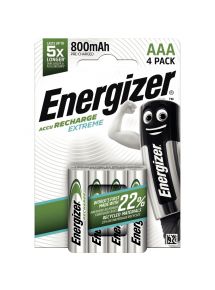 Blister 4 accu Energizer AAA / LR03 800 mAh