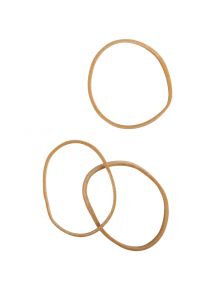 Bracelet caoutchouc étroit blond standard 40x1,8mm, sachet de 1kg