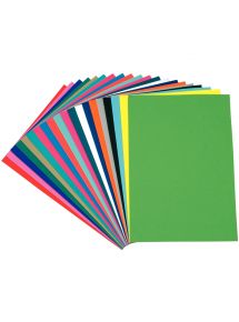 Caoutchouc mousse format 30x40cm, coloris assortis, lot de 10 feuilles