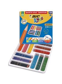 Crayon de couleur Evolution Bic Kids, classpack de 144