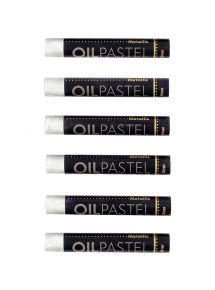 Boîte de 6 pastels huile argent 11mm