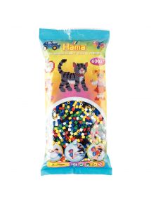 Sachet de 6 000 perles Hama à repasser taille midi vive