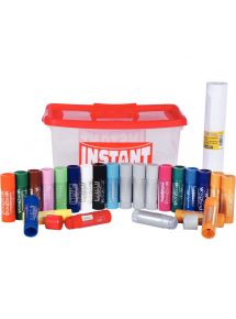 Kit de 24 sticks PLAYCOLOR 40g assortis + 1 rouleau de papier adhésif