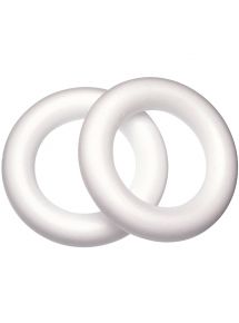 Lot de 10 couronnes en styropor, diamètre 25 cm