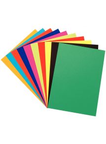 Paquet de 100 feuilles à dessin de couleurs 24x32cm 250g