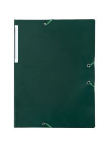 Chemise 3 rabats élastique polypro, pour format A4, vert